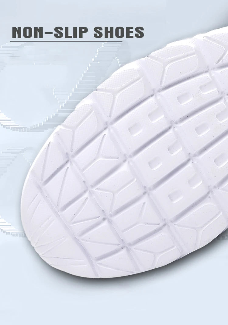 Zapatillas slip on de malla con plantilla textil