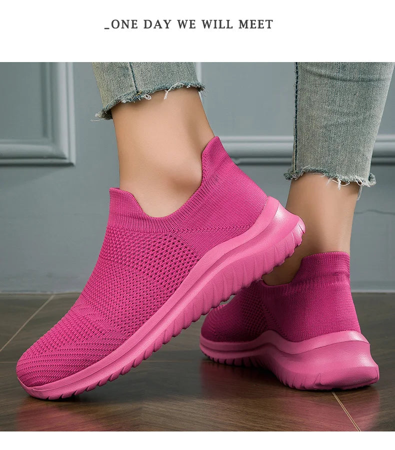 Zapatillas unisex sin cordones con capellada de malla y base de EVA