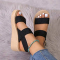 Sandalias de plataforma con tiras al tobillo