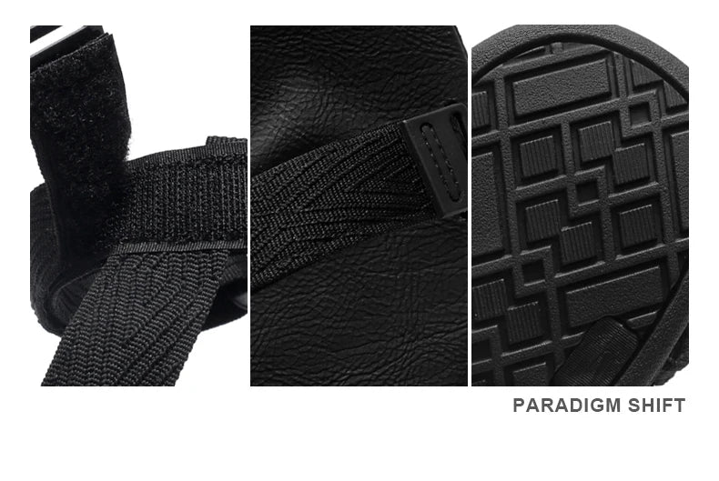 Sandalias de lona para hombre con ajuste de abrojo