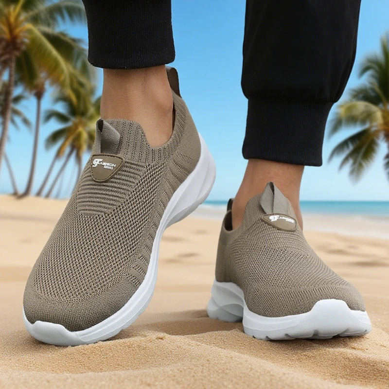 Zapatillas de malla sin cordones con plantilla de EVA