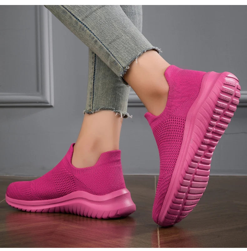 Zapatillas unisex sin cordones con capellada de malla y base de EVA