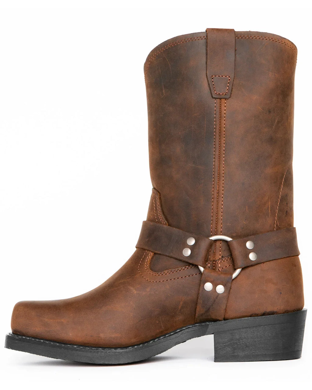 Botas texanas de PU con cierre y punta fina
