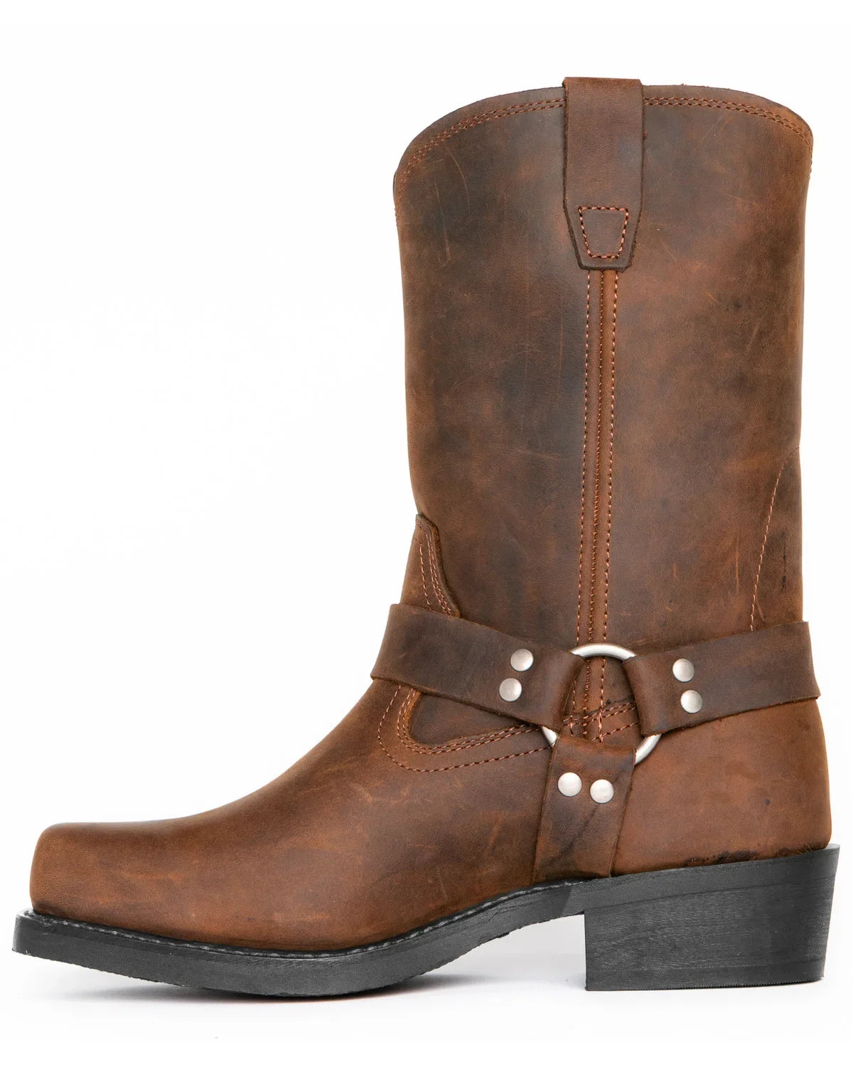 Botas texanas de PU con cierre y punta fina