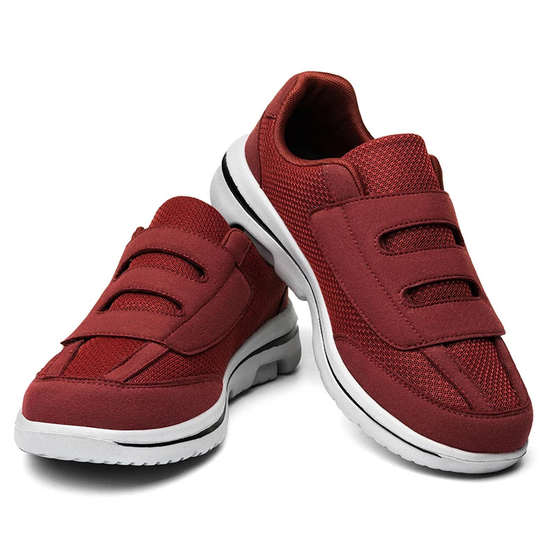 Zapatillas de puntera amplia con abrojo y algodón