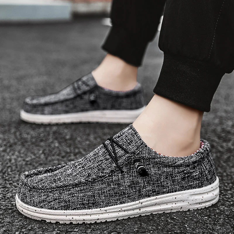 Zapatillas de lona con ajuste elástico y forro de algodón