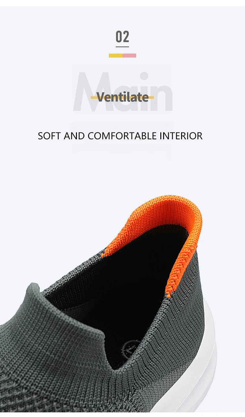 Zapatillas unisex sin cordones con capellada de malla y base de EVA