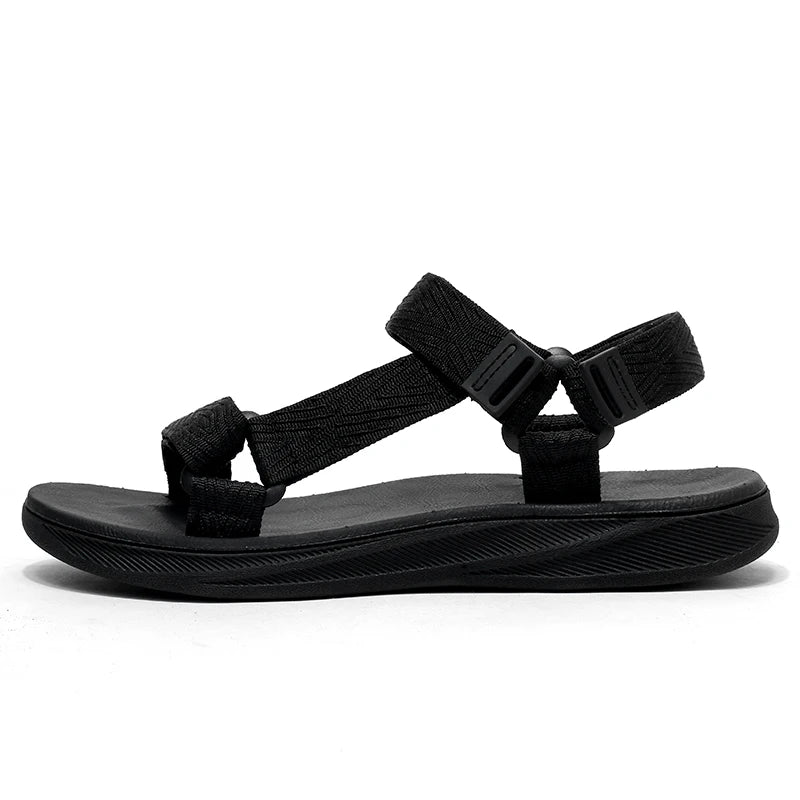 Sandalias de lona para hombre con ajuste de abrojo