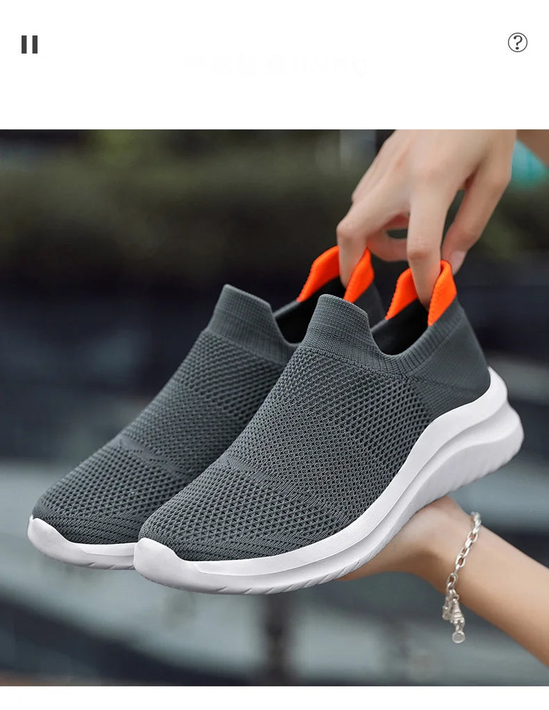 Zapatillas unisex sin cordones con capellada de malla y base de EVA