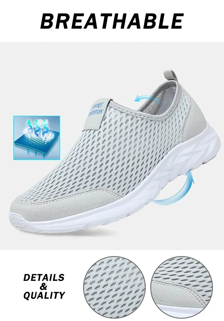 Zapatillas unisex de tela con construcción cosida