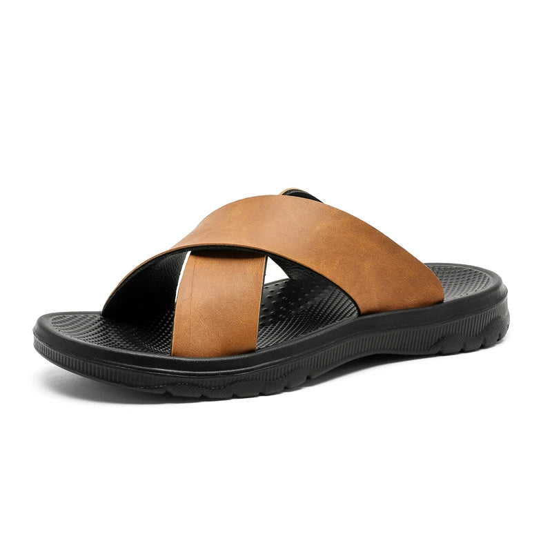 Sandalias de tiras para hombre con suela de goma