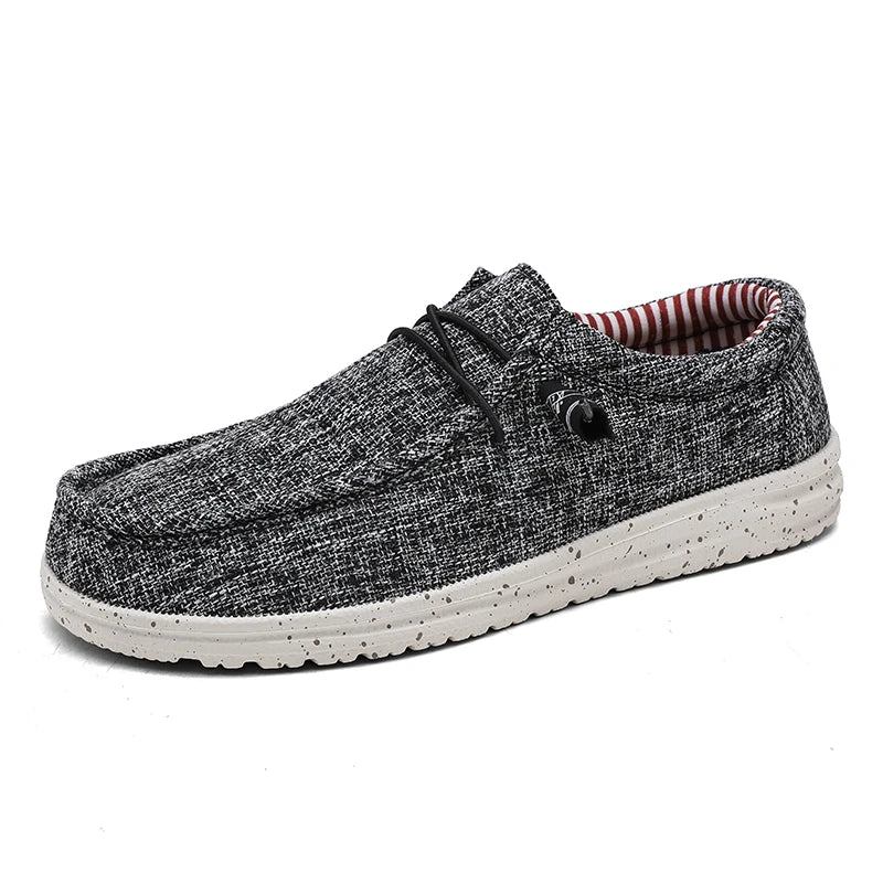 Zapatillas de lona con ajuste elástico y forro de algodón