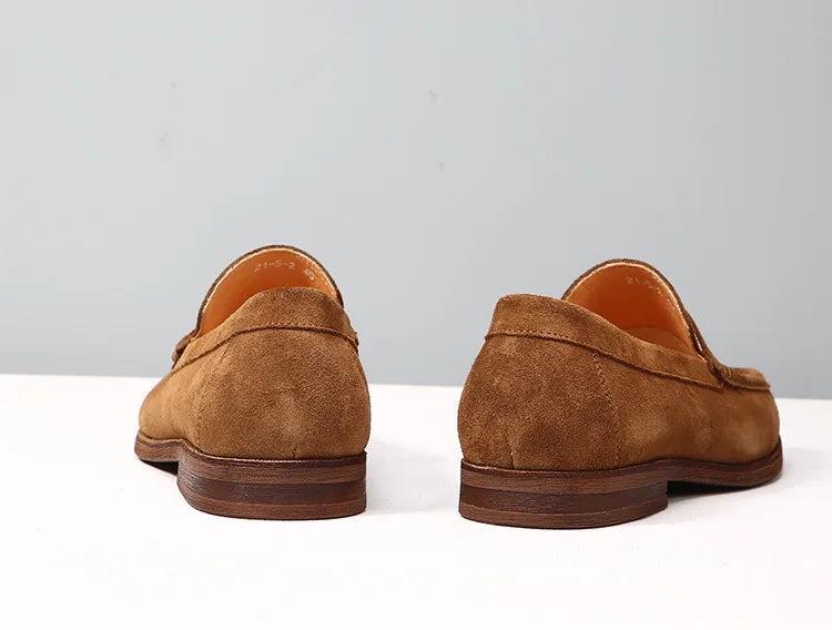 Mocasines driving de cuero con interior de cuero