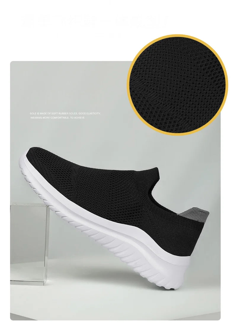 Zapatillas unisex sin cordones con capellada de malla y base de EVA
