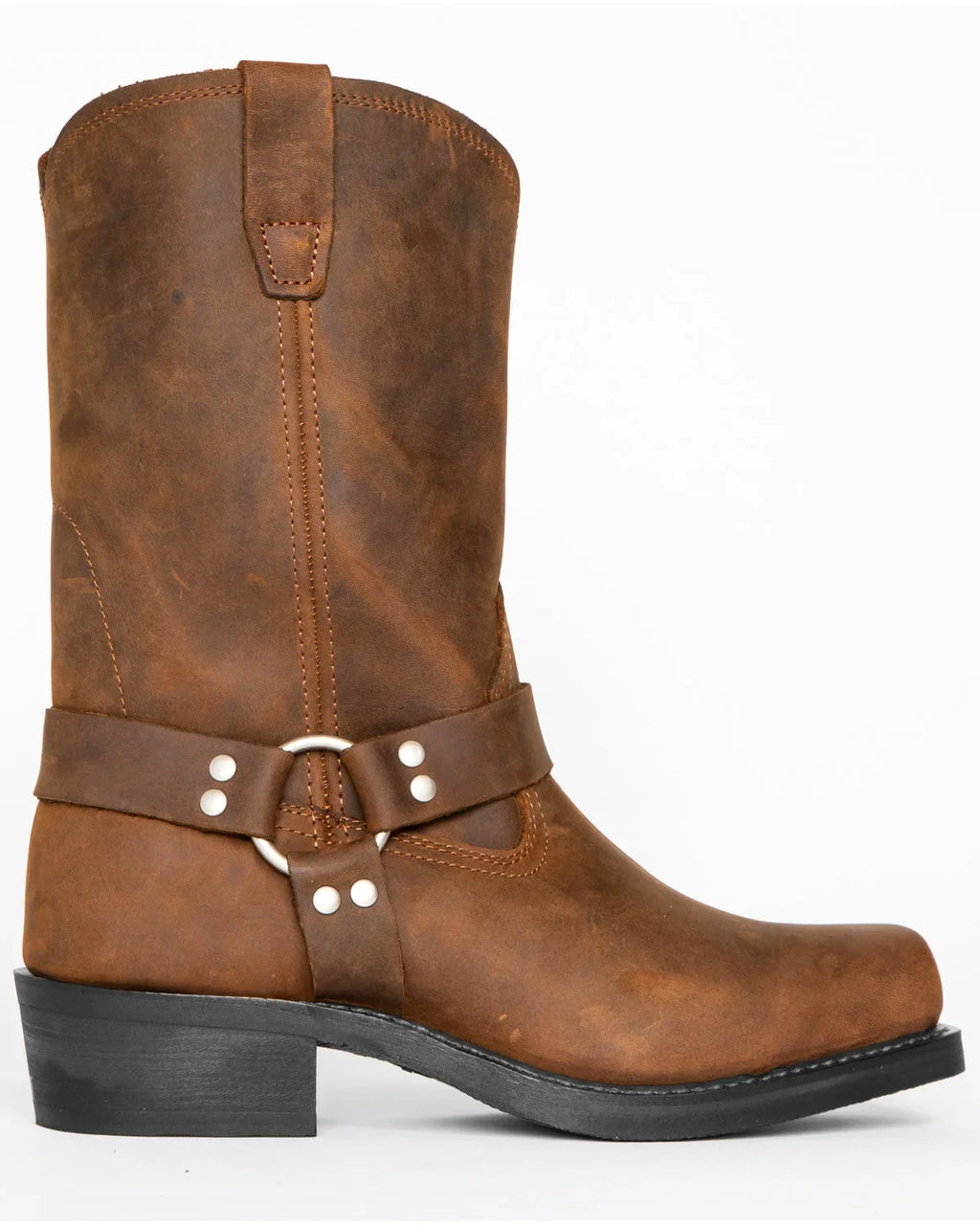 Botas texanas de PU con cierre y punta fina