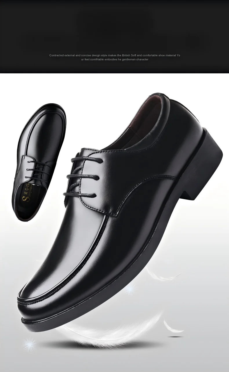 Zapatos de vestir negros de microfibra en dos modelos