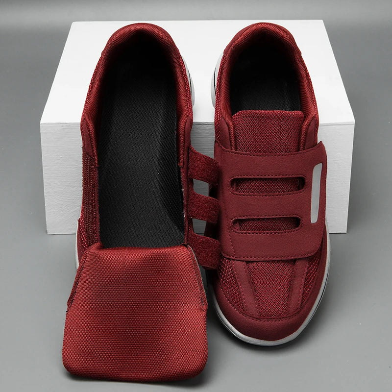 Zapatillas de puntera amplia con abrojo y algodón