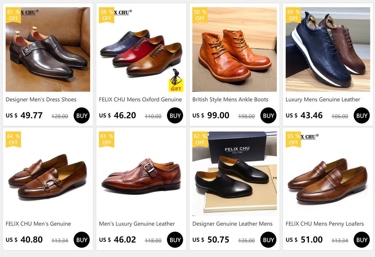 Zapatos Oxford de hombre en cuero con detalles wingtip