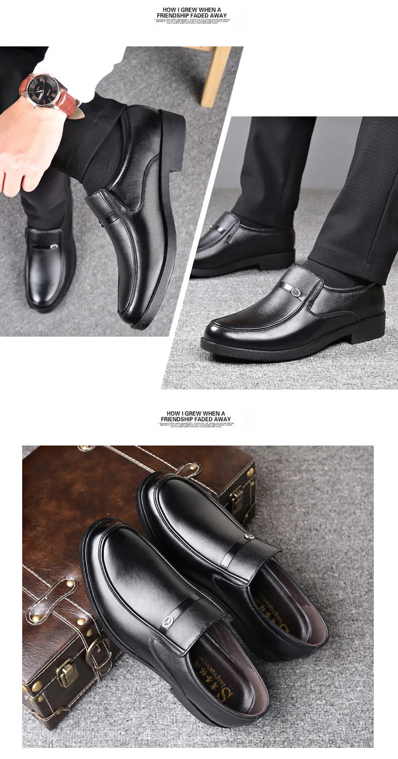 Zapatos de vestir negros de microfibra en dos modelos