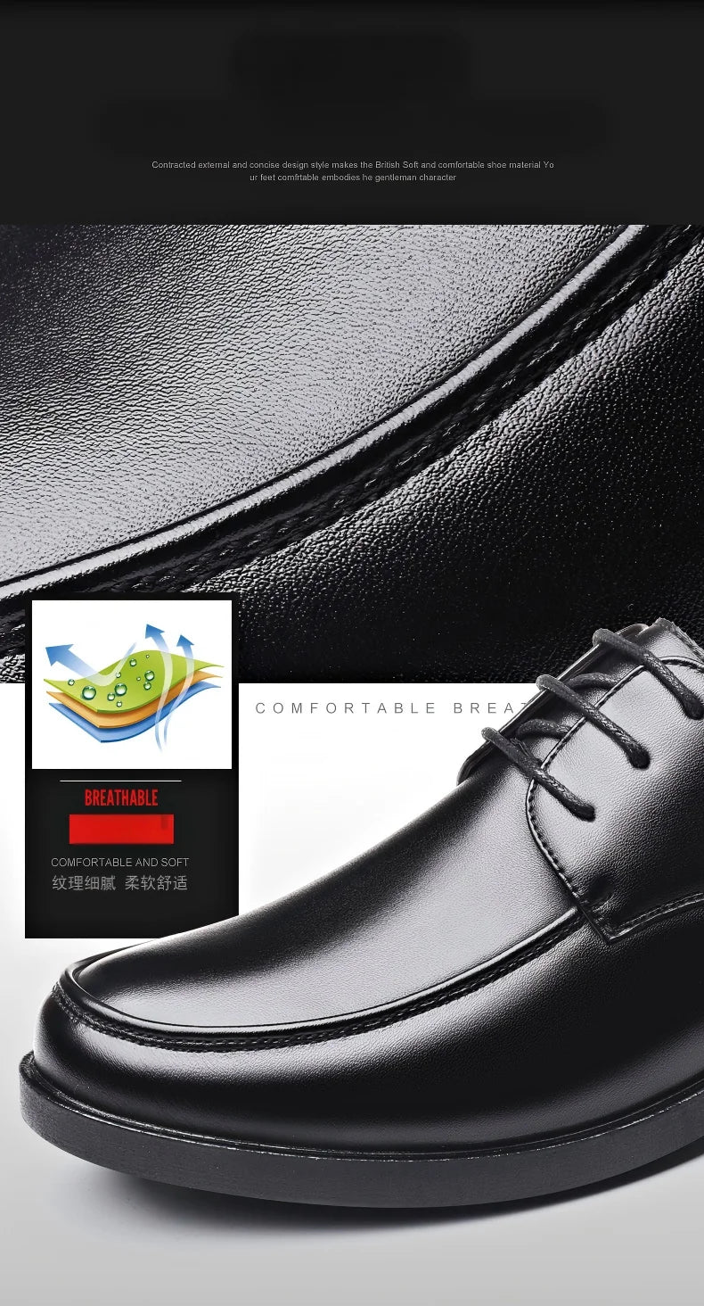 Zapatos de vestir negros de microfibra en dos modelos