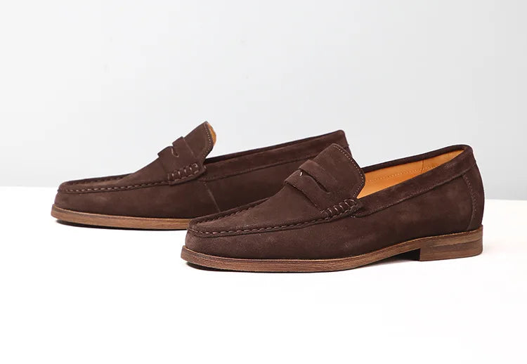 Mocasines driving de cuero con interior de cuero
