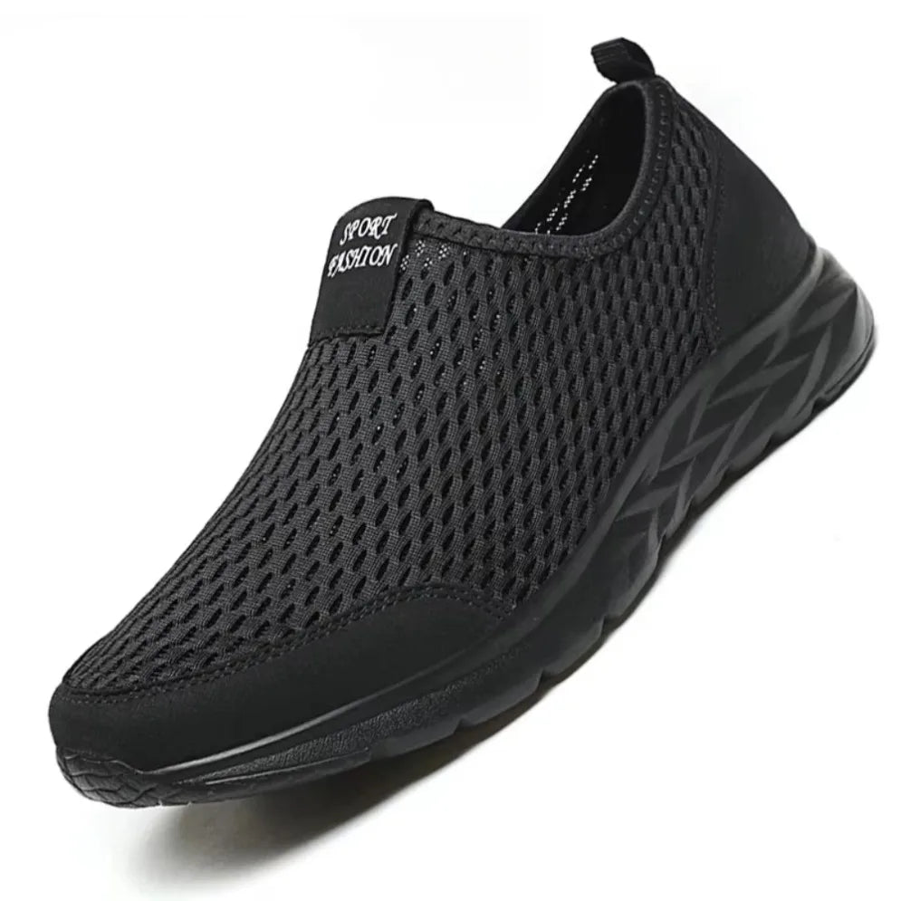 Zapatillas unisex de tela con construcción cosida