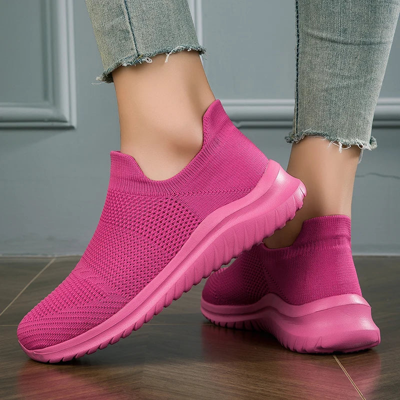 Zapatillas unisex sin cordones con capellada de malla y base de EVA