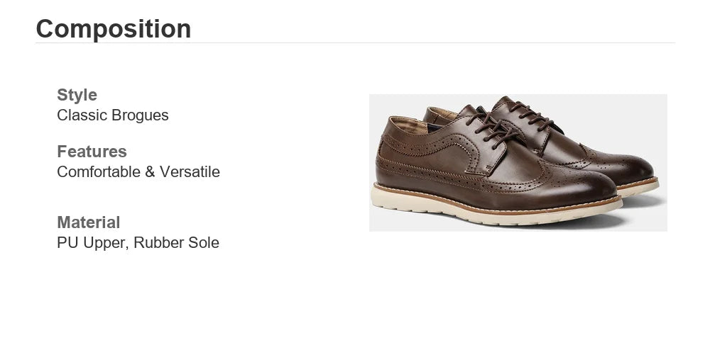 Zapatos Derby de hombre en PU con cordones