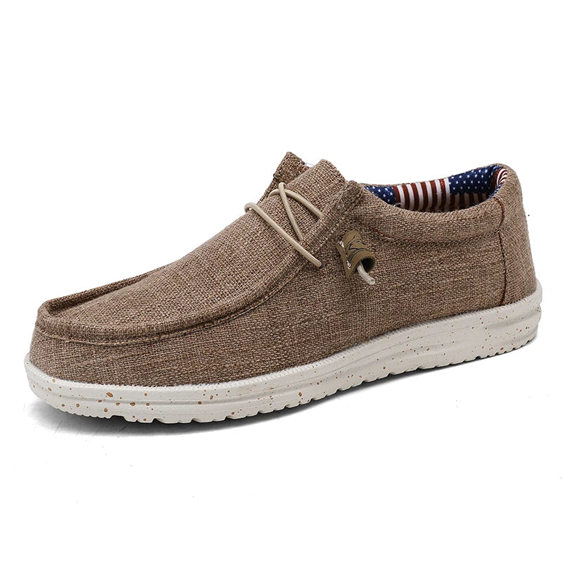 Zapatillas de lona con ajuste elástico y forro de algodón