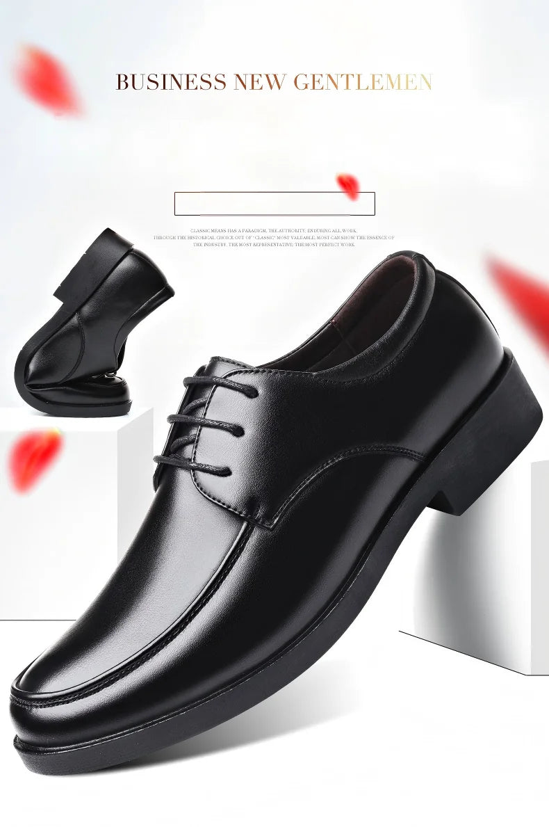 Zapatos de vestir negros de microfibra en dos modelos