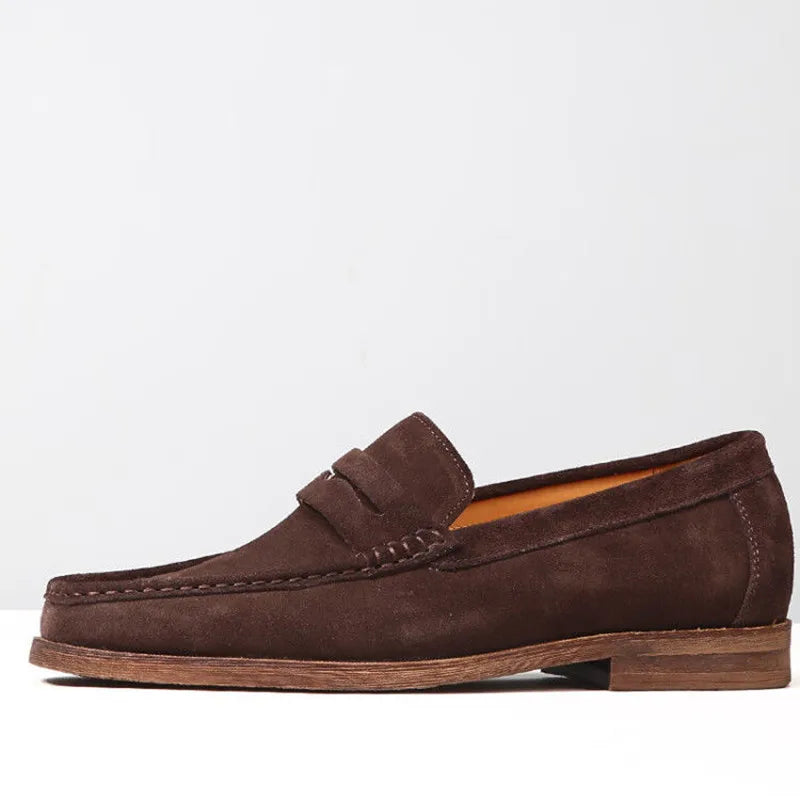 Mocasines driving de cuero con interior de cuero