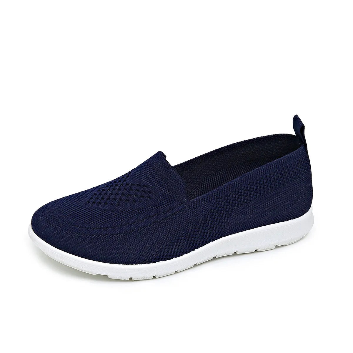 Zapatillas de mujer de malla con construcción cosida
