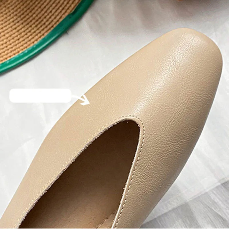 Balerinas de microfibra con estilo retro