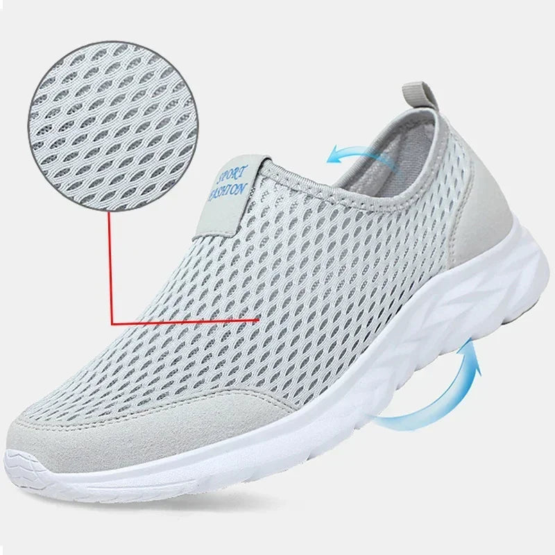 Zapatillas unisex de tela con construcción cosida