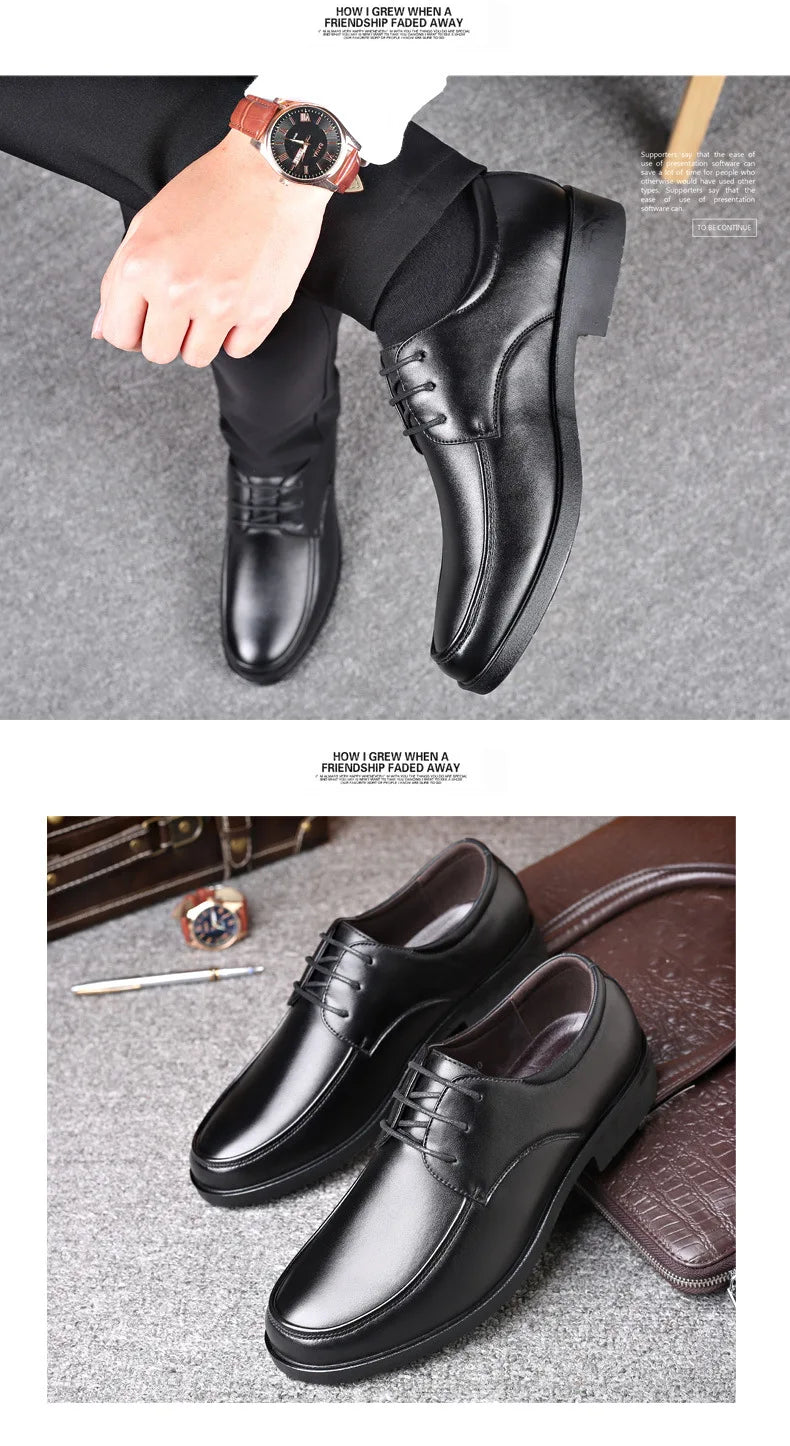 Zapatos de vestir negros de microfibra en dos modelos