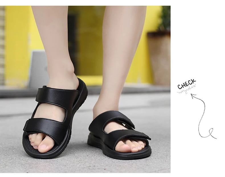 Sandalias de tiras para hombre con suela de goma