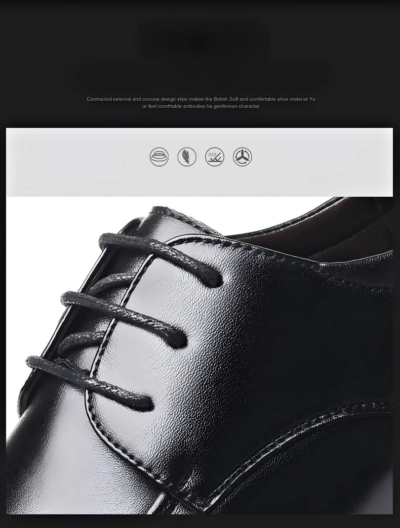 Zapatos de vestir negros de microfibra en dos modelos