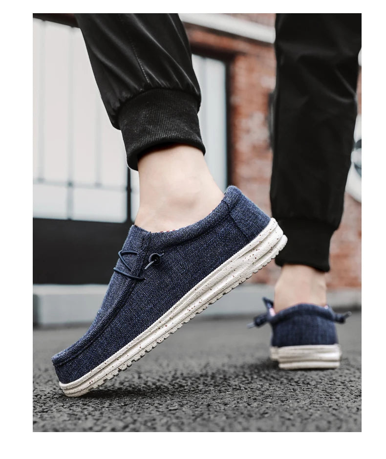 Zapatillas de lona con ajuste elástico y forro de algodón