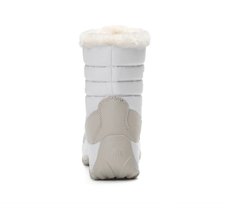 Botinetas acordonadas con plataforma e interior de peluche