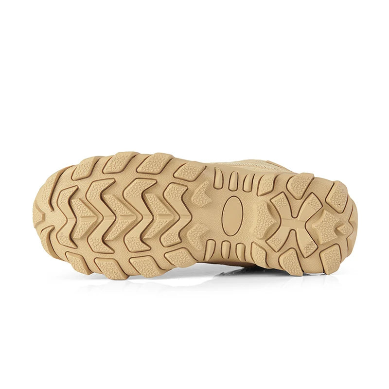 Borcegos de trekking de cuero con ajuste por cordones