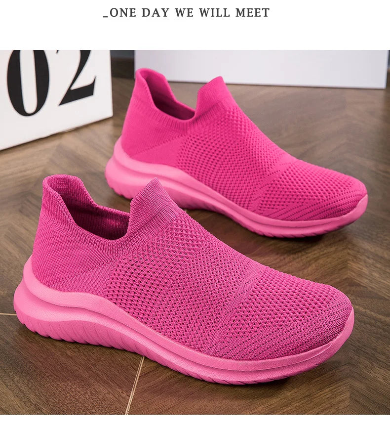 Zapatillas unisex sin cordones con capellada de malla y base de EVA