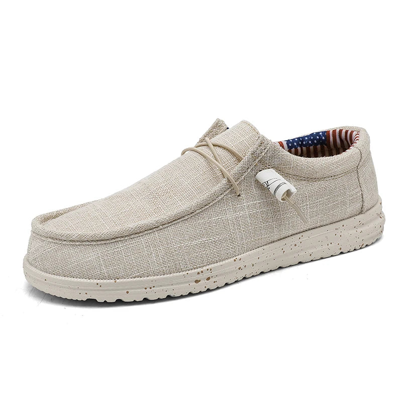 Zapatillas de lona con ajuste elástico y forro de algodón