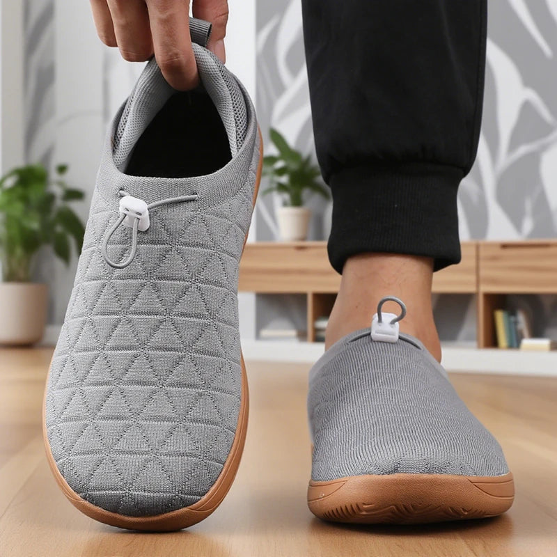 Zapatillas para caminar de malla con ajuste acordonado