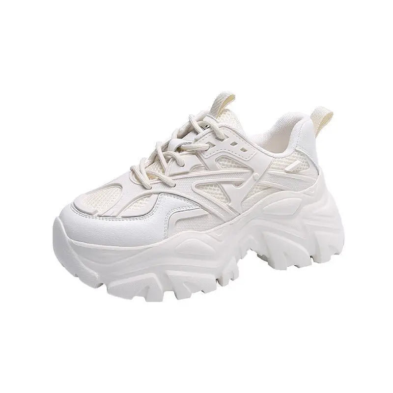Zapatillas de mujer con plataforma y capellada de malla