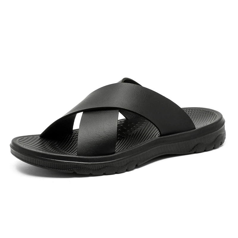Sandalias de tiras para hombre con suela de goma