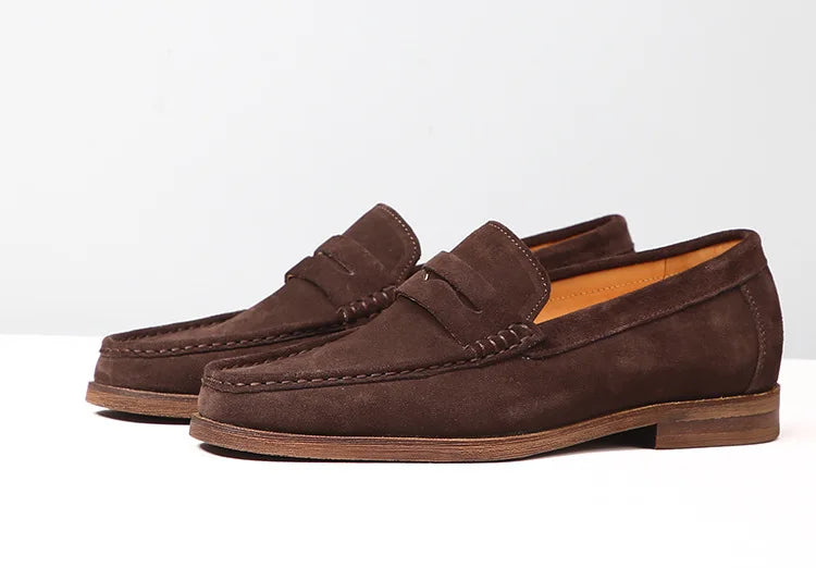 Mocasines driving de cuero con interior de cuero