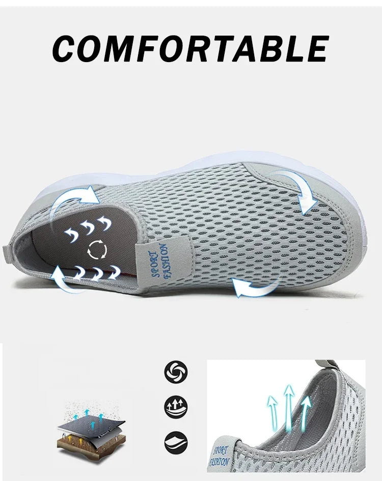 Zapatillas unisex de tela con construcción cosida