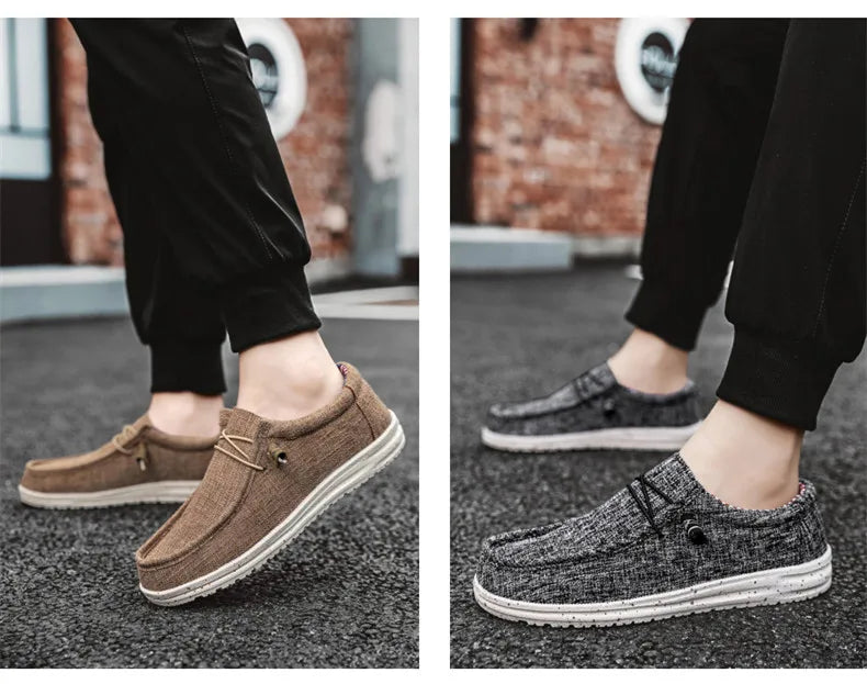 Zapatillas de lona con ajuste elástico y forro de algodón
