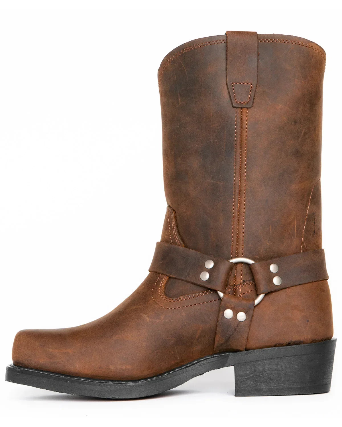 Botas texanas de PU con cierre y punta fina