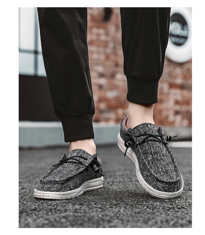 Zapatillas de lona con ajuste elástico y forro de algodón